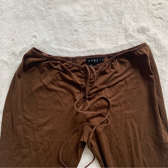 MOTEL | Brown tie up flare pants - Picture 8 of 9